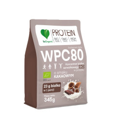 BeOrganic Białko serwatkowe WPC 80 BIO - 345 g BeOrganic Białko serwatkowe WPC 80 BIO - 345 g
