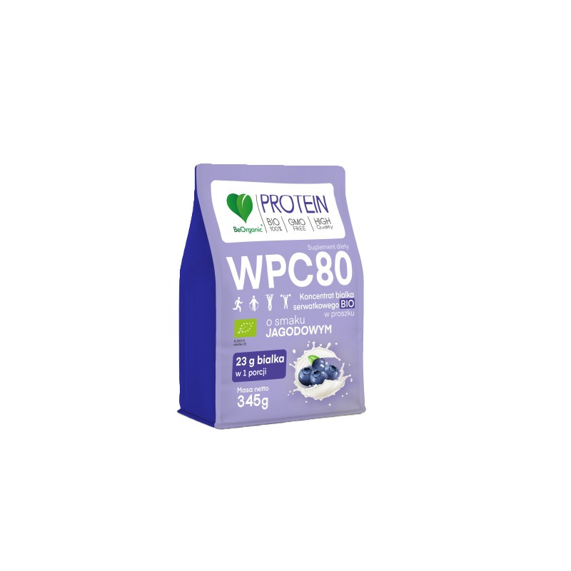 BeOrganic Białko serwatkowe WPC 80 BIO - 345 g BeOrganic Białko serwatkowe WPC 80 BIO - 345 g