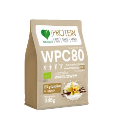 BeOrganic Białko serwatkowe WPC 80 BIO - 345 g BeOrganic Białko serwatkowe WPC 80 BIO - 345 g
