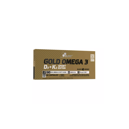 Olimp Gold Omega 3 D3+K2 Sport Edition - 60 Kapsułek
